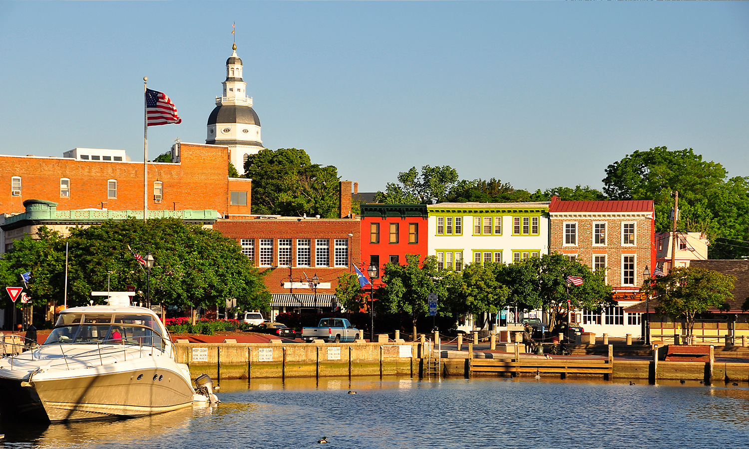 Annapolis Harbor in historic Annapolis, Maryland