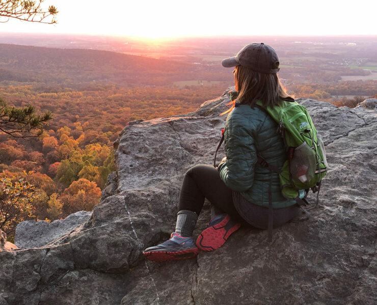 Annapolis Rock Sunset Hiker