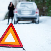Car Breaks Down in Snow