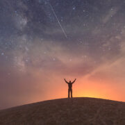 Assateague Self Portrait Meteor Shower