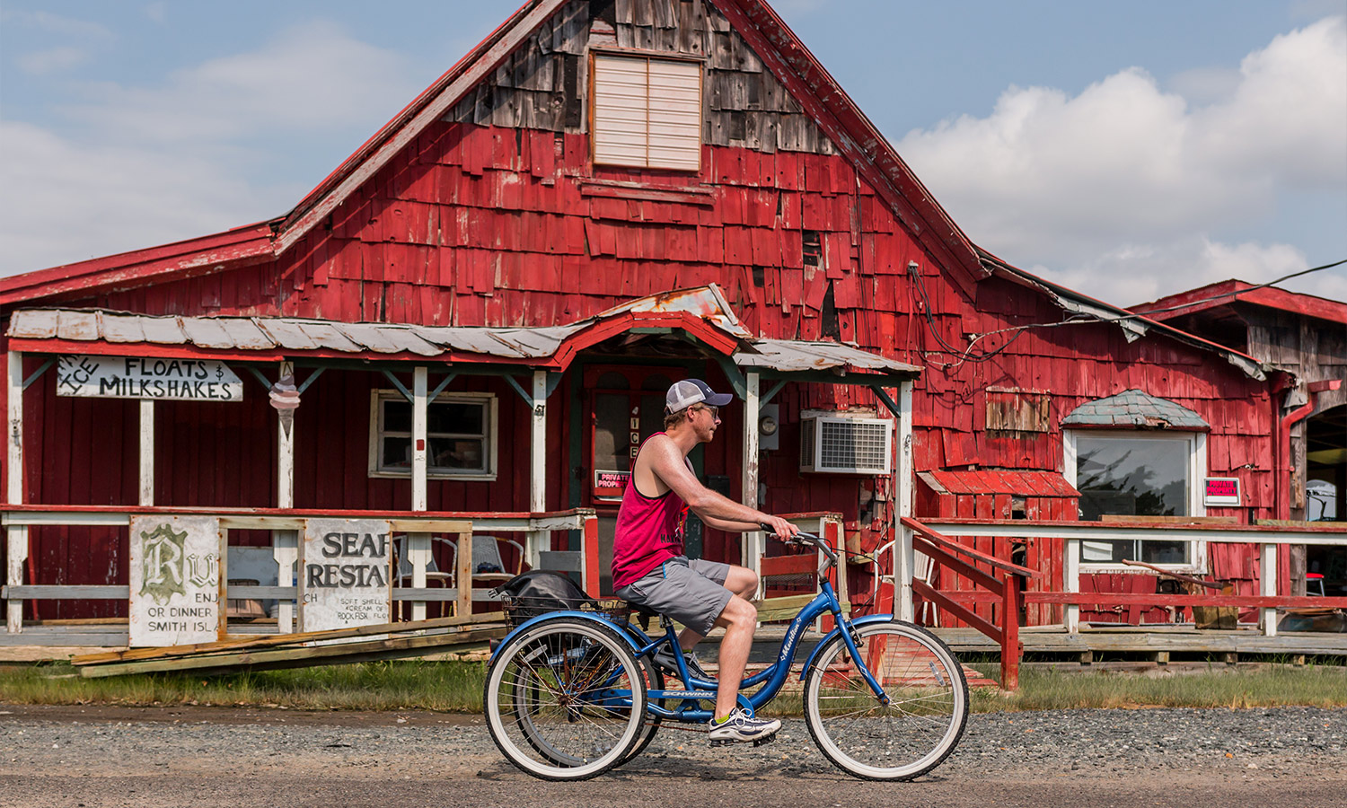 Man on a bike