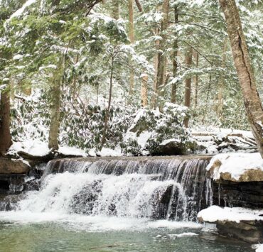 Tolliver Falls is one of three waterfalls in Swallow Falls State Park