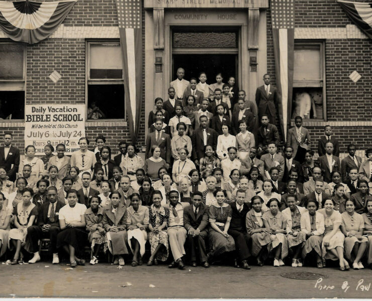Delegates to the 27th Annual NAACP Conference in 1936. Photo taken at Sharp Street Memorial M.E. Church Community House, Baltimore