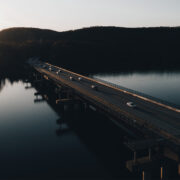 Maryland Highway overtop water with cars driving