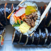 Bulgogi kimbap at Kim Bob Na Ra