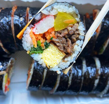 Bulgogi kimbap at Kim Bob Na Ra