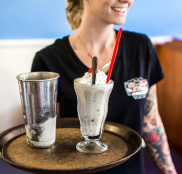 Milkshake at Rayne's Reef Soda Fountain