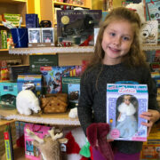 girl in toy store