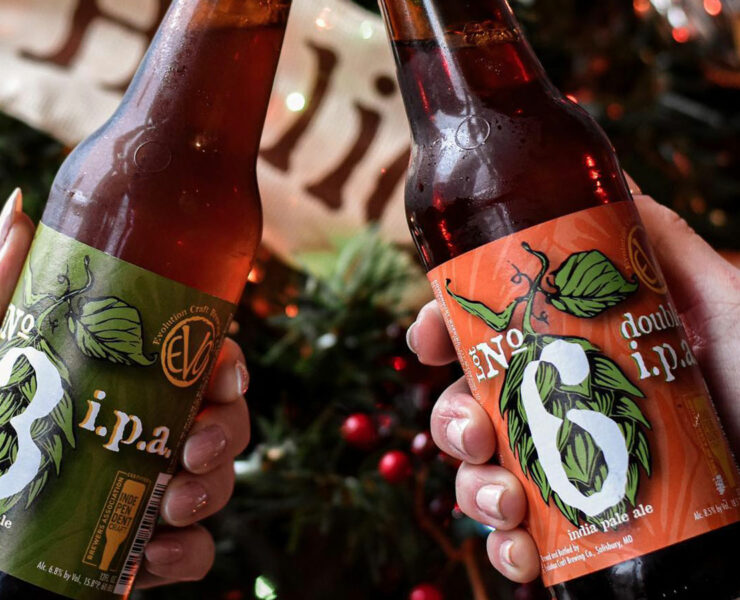 two beers from Evolution Craft Brewing