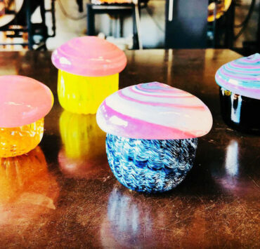 handmade glass cupcakes