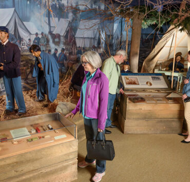 visitors in a museum