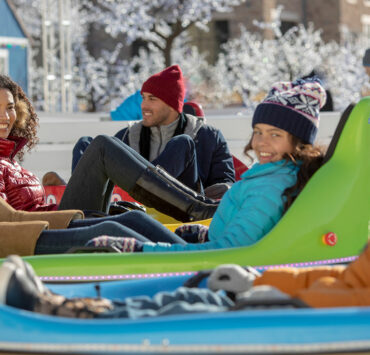 snow bumper cars