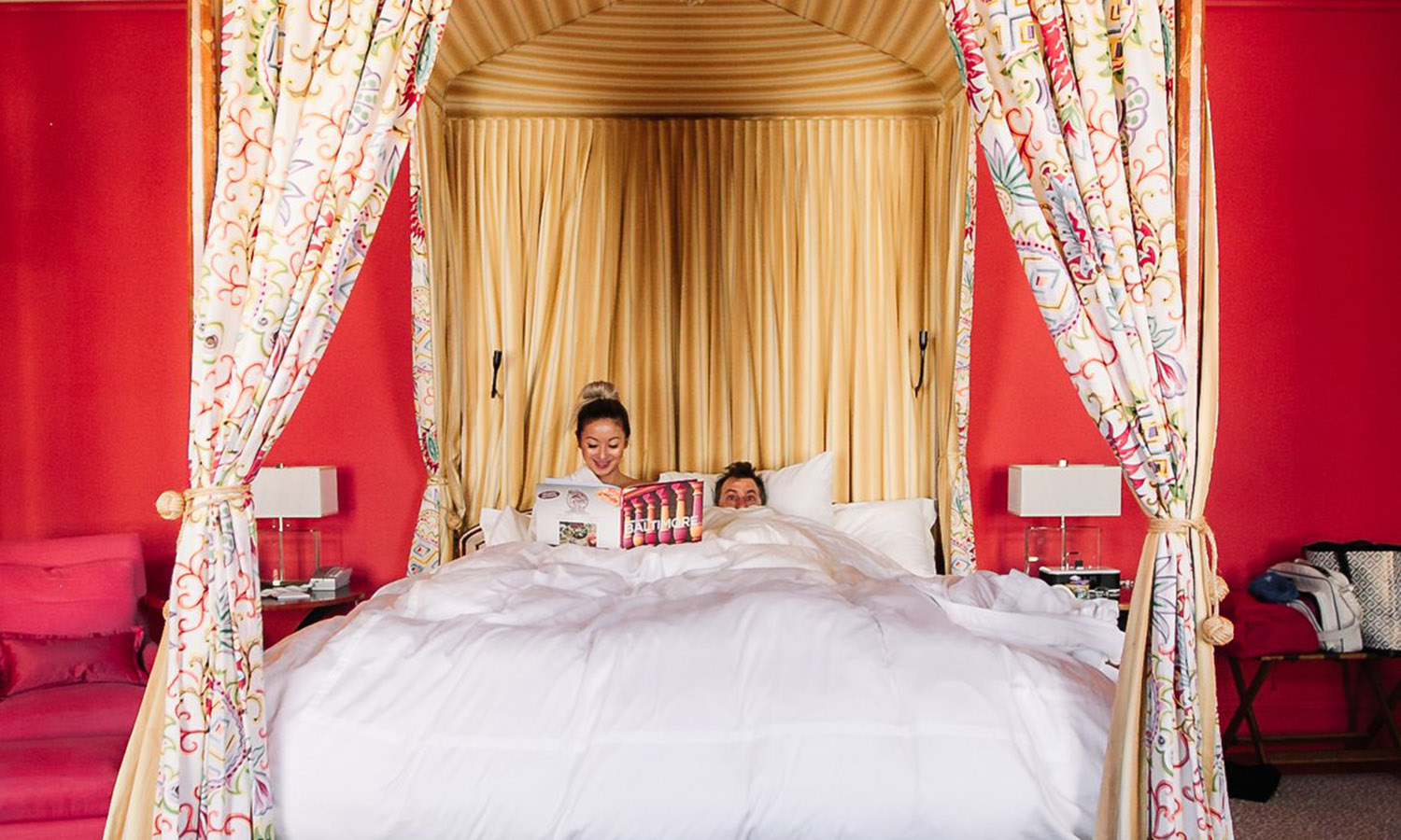 couple in bed at The Ivy Hotel
