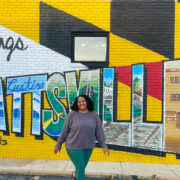 Hyattsville Mural featuring Maryland flag