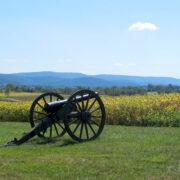 A cannon at Antietam National Battlefiled in Maryland