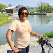 Kara along a stream next to Cushwa