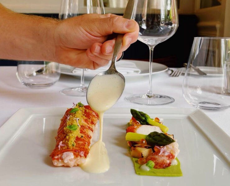 Bas Rouge, plated food