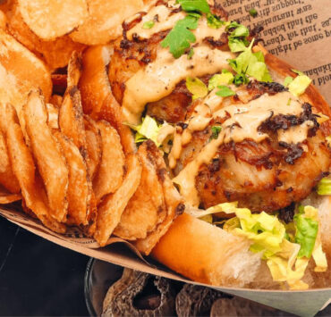 The crab cake roll at Jimmy’s Famous Seafood inside Oriole Park