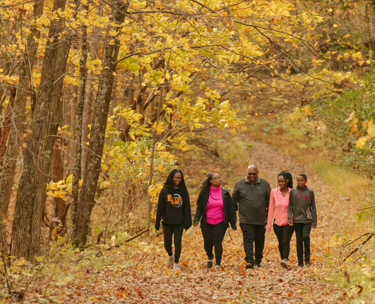 Walking in Rocky Gap State Park
