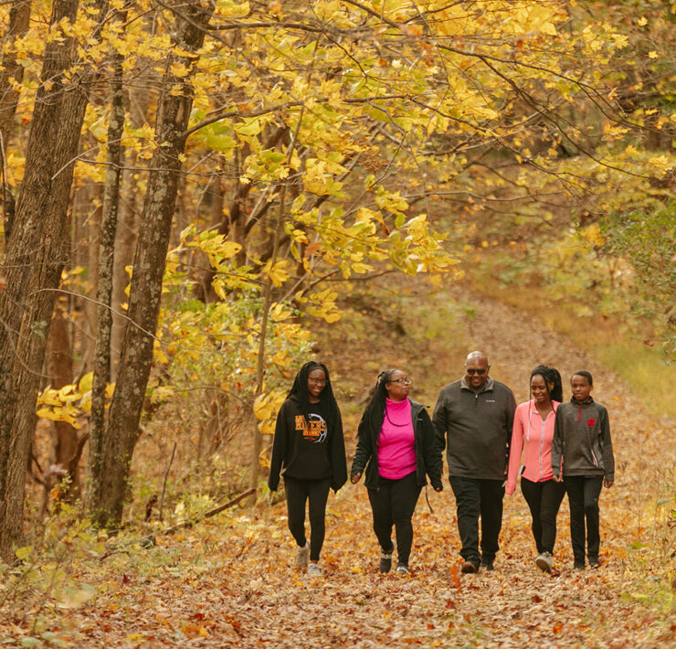 Walking in Rocky Gap State Park