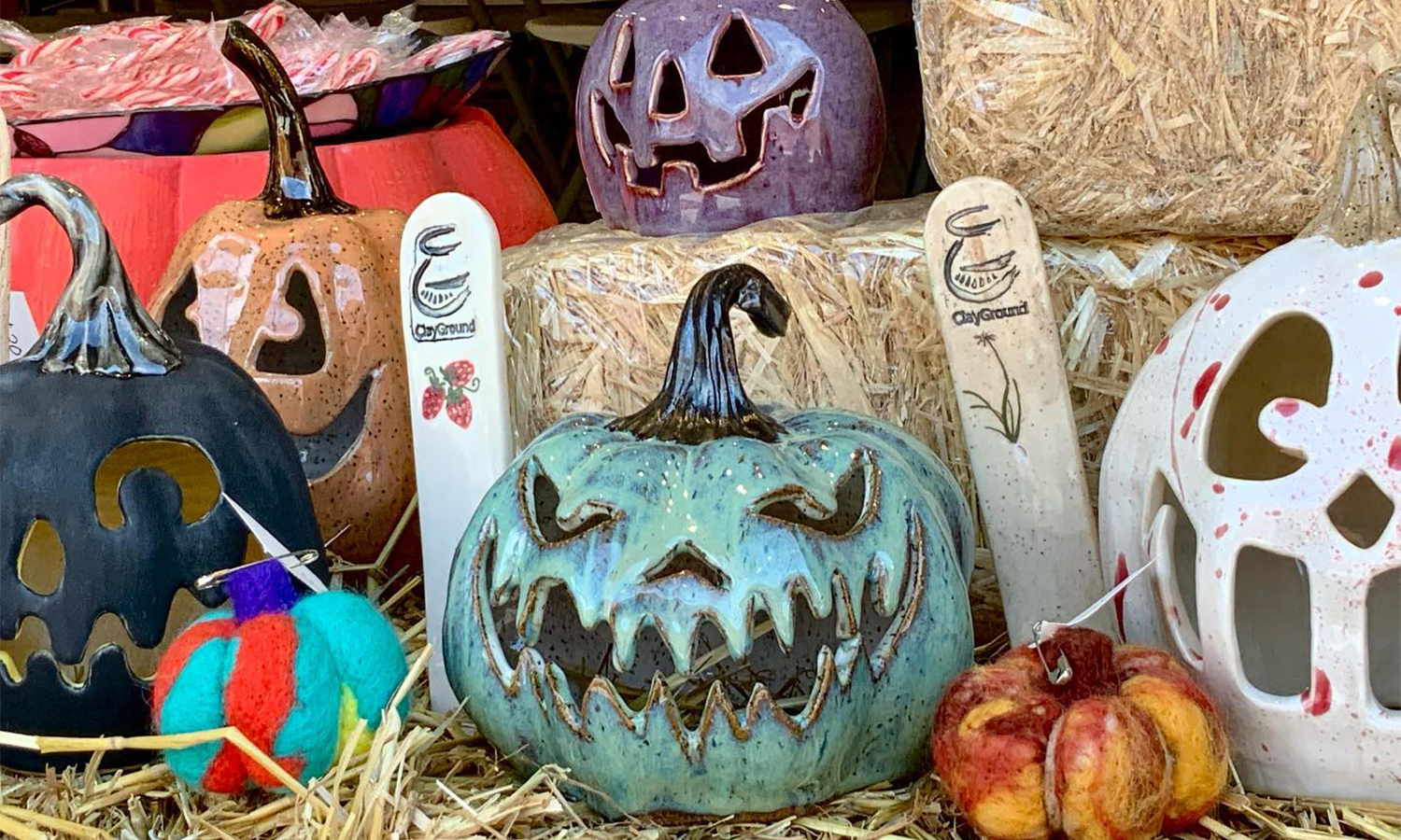 Mud and Maker Mini Ceramic Pumpkins