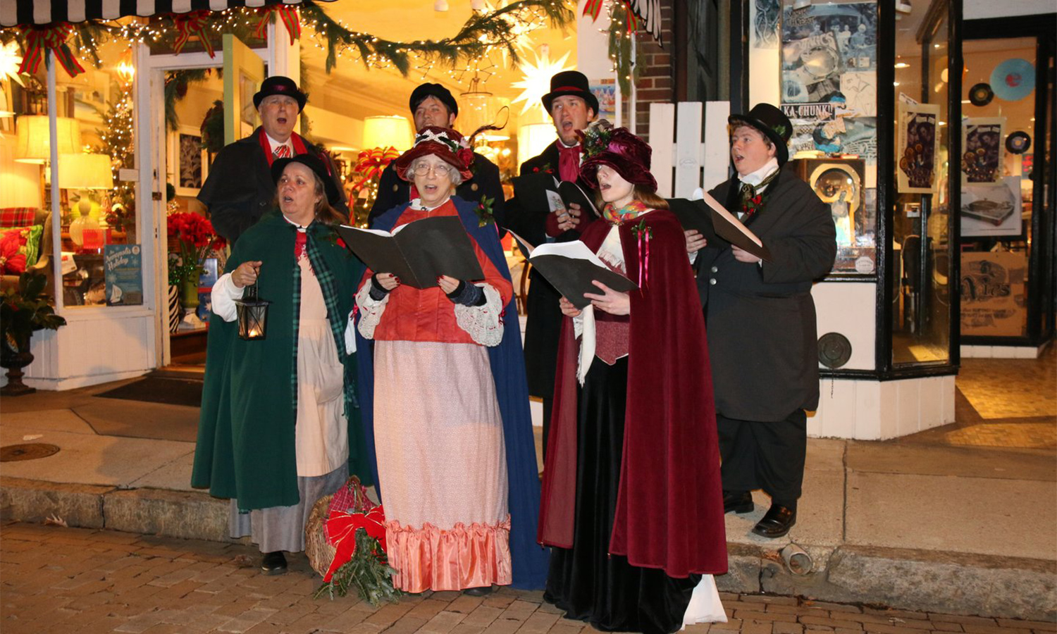 Carolers during Midnight Madness in Annapolis
