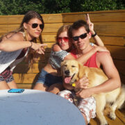 The author’s children on a beach vacation