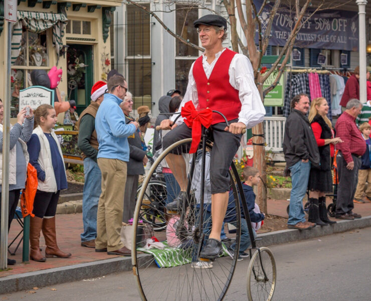 The Christmas parade in St. Michaels, Maryland.
