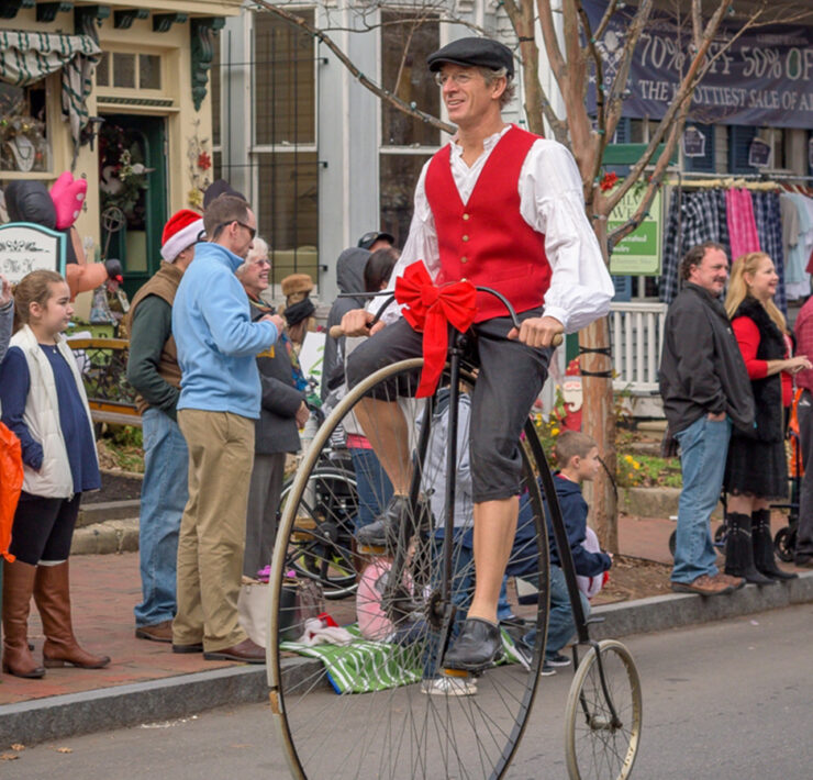 The Christmas parade in St. Michaels, Maryland.