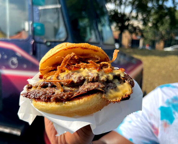 Fuzzies Food Truck Burger
