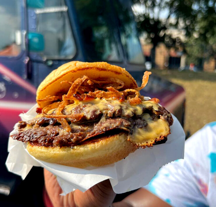 Fuzzies Food Truck Burger