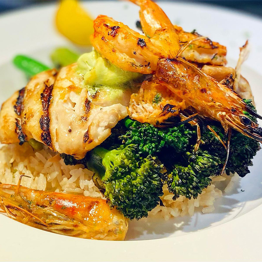 dinner at Boatyard Bar & Grill