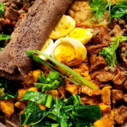 One of Chef Gomez-Starnes’ dishes for “Ethiopian night”