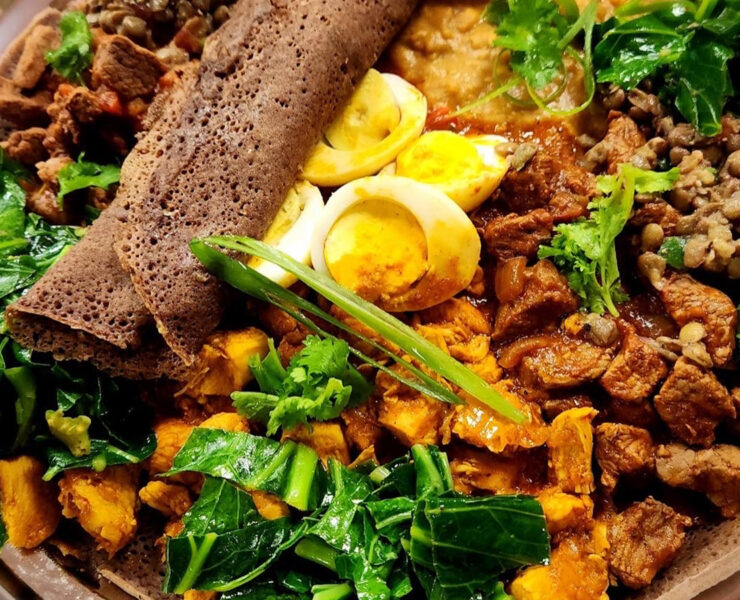 One of Chef Gomez-Starnes’ dishes for “Ethiopian night”