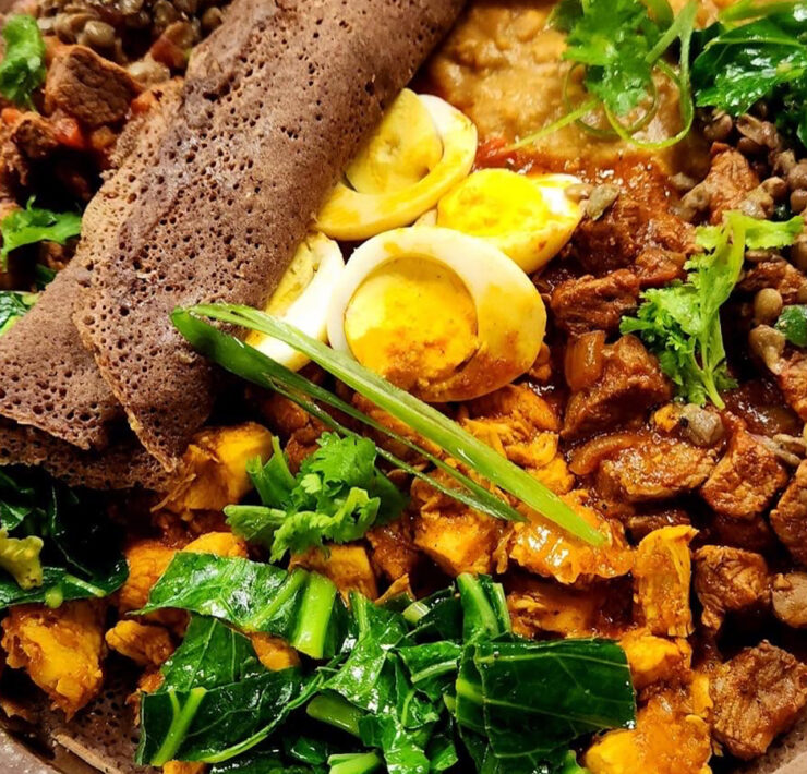 One of Chef Gomez-Starnes’ dishes for “Ethiopian night”