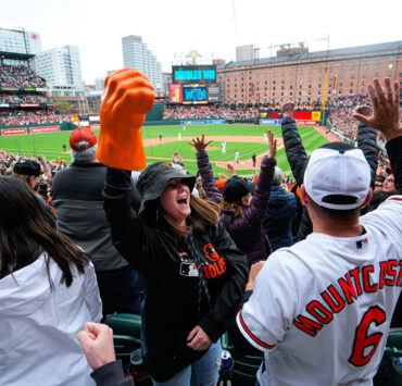 fans at an Orioles game