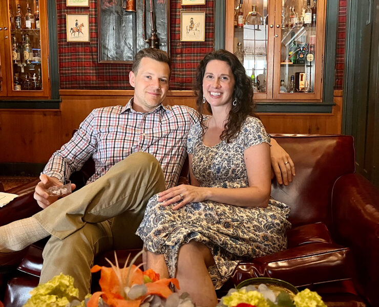Couple at Pickwick Pub at Antrim 1844
