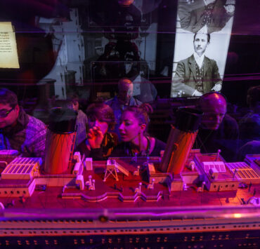 People exploring Titanic museum