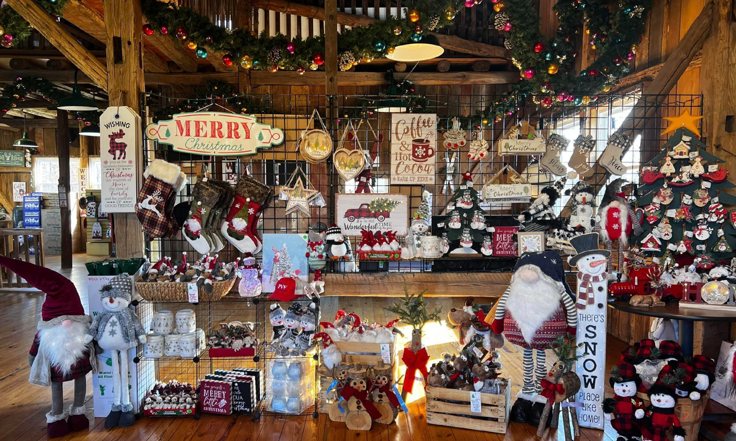 Christmas store packed with toys and gifts