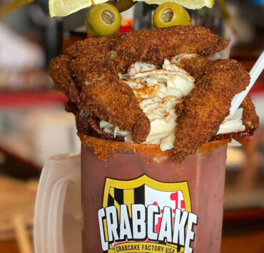 Bloody Mary in a beer stein