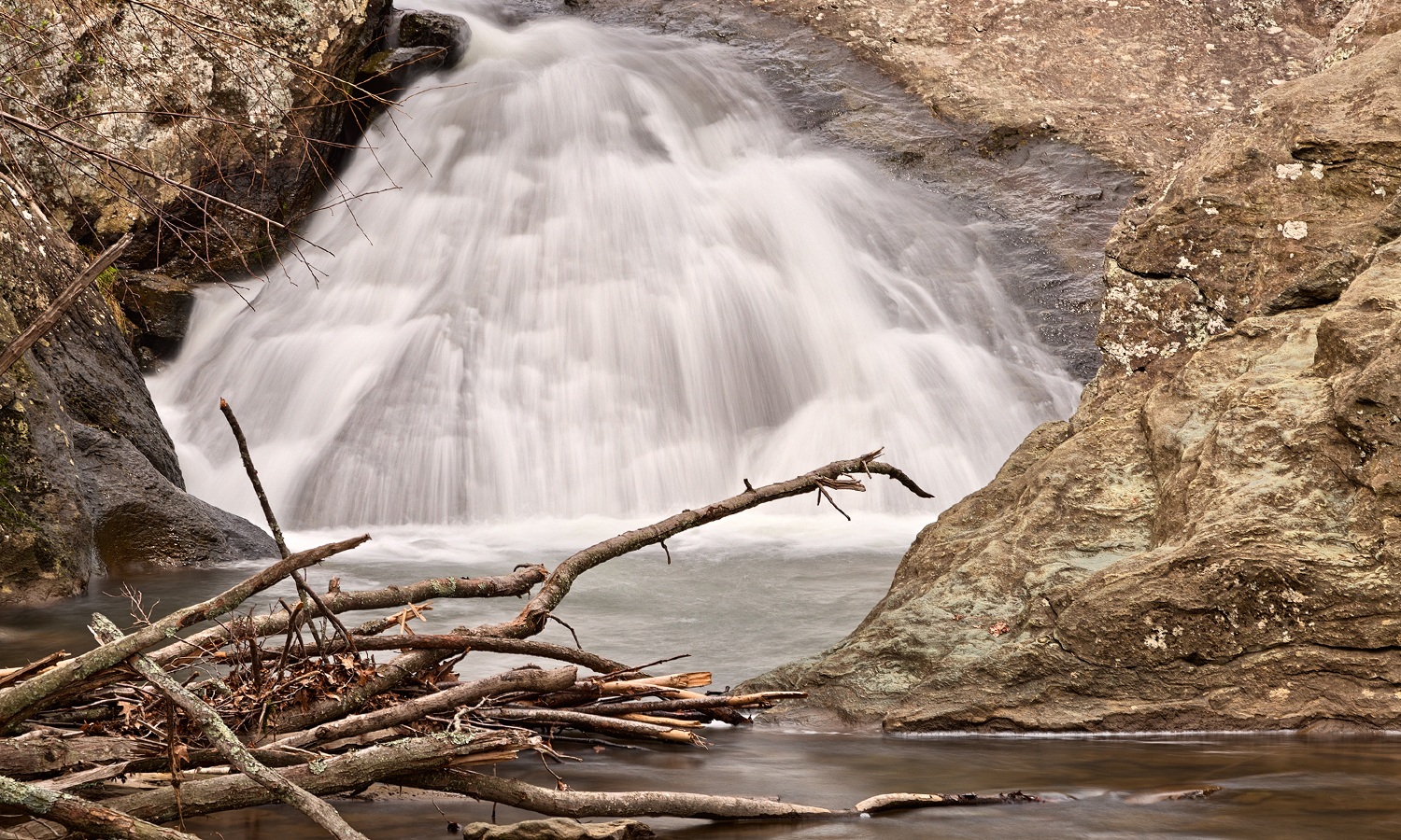 Waterfall during the winter