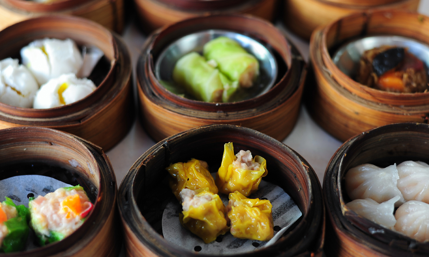 Spread of multiple dim sum dished