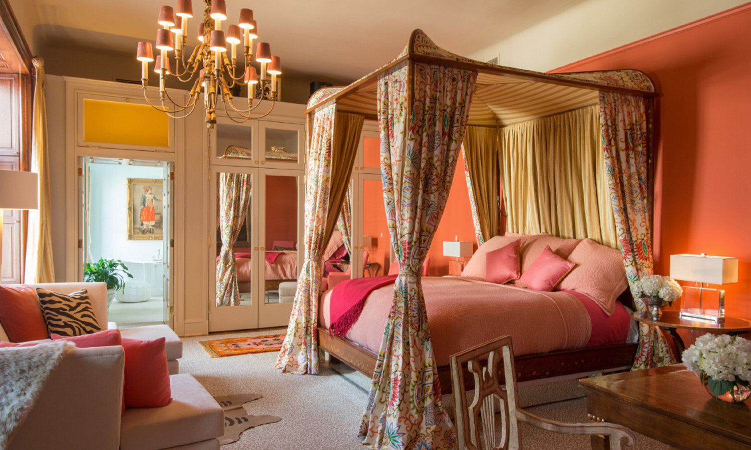 Gilded Age style hotel room