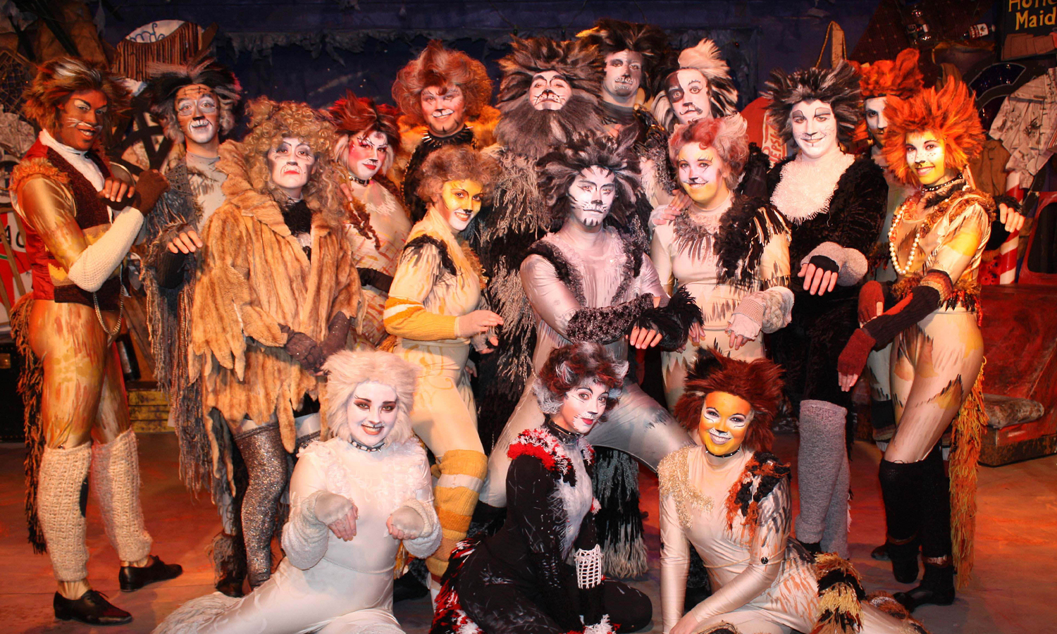 Group shot of the entire cast of Cats
