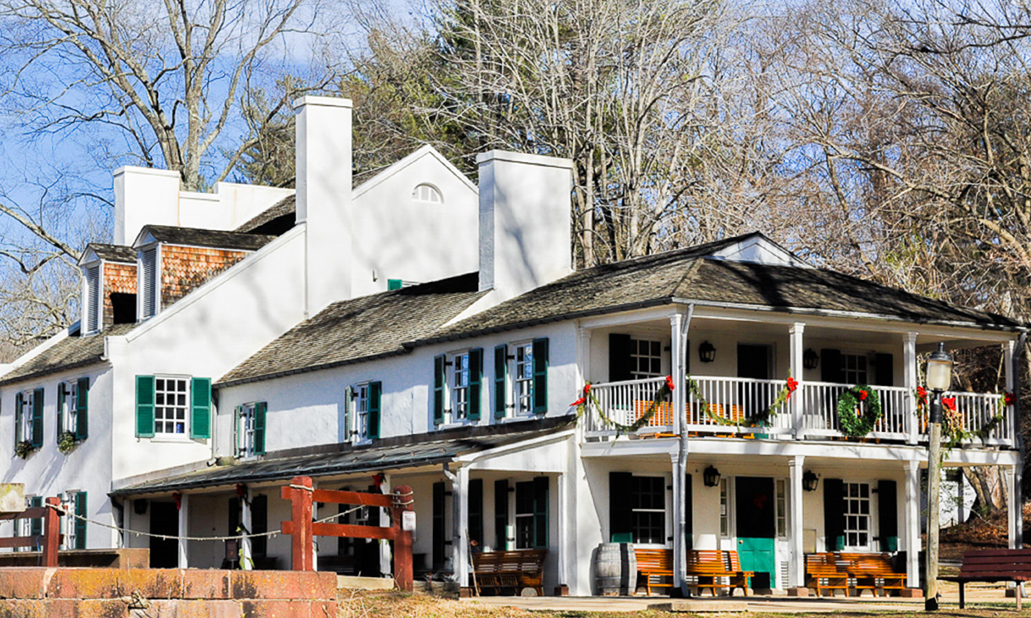 Outside of a tavern