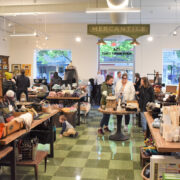 Inside of a busy shop