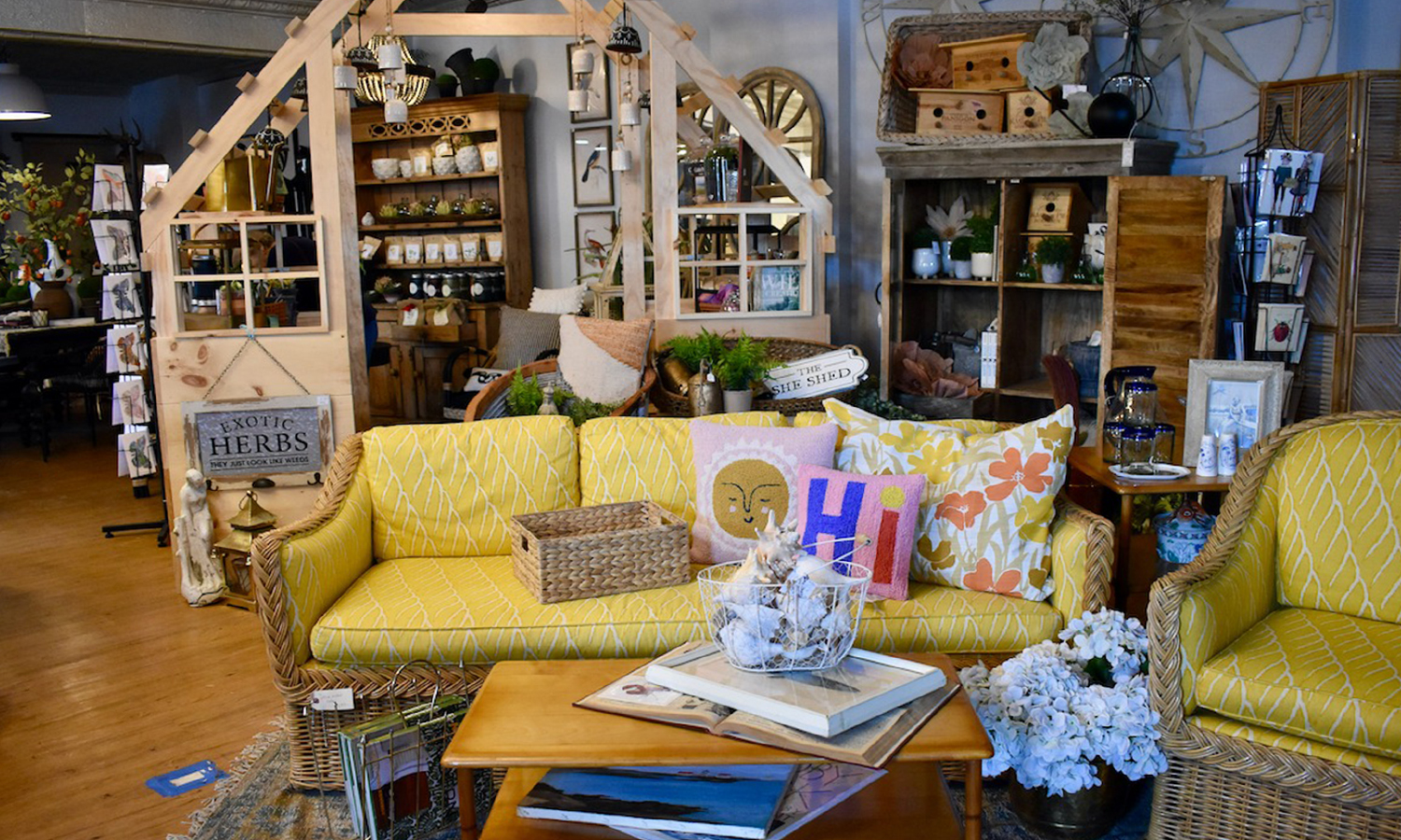 Inside of a vintage shop