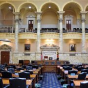 Inside of the Maryland senate chamber