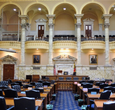 Inside of the Maryland senate chamber